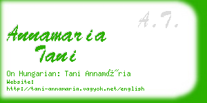 annamaria tani business card